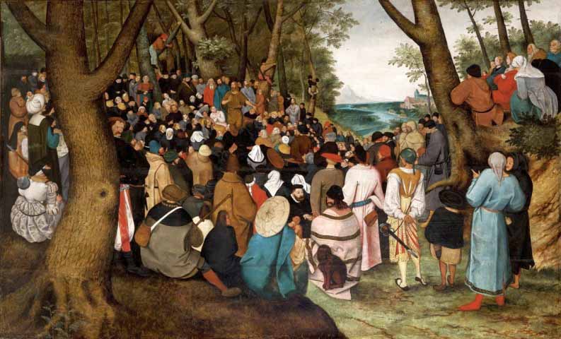 Pieter Brueghel the Younger The Preaching of St John the Baptist